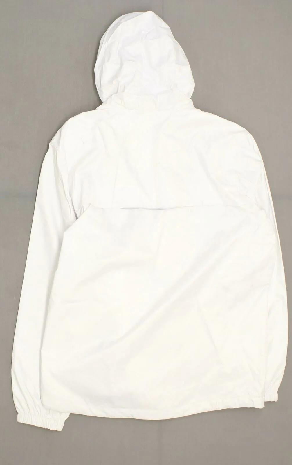 ZUZIFY Men's Seam-Sealed Waterproof Hooded Raincoat Rain Jacket White XL